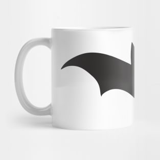 Bat silhouette (black print) Mug